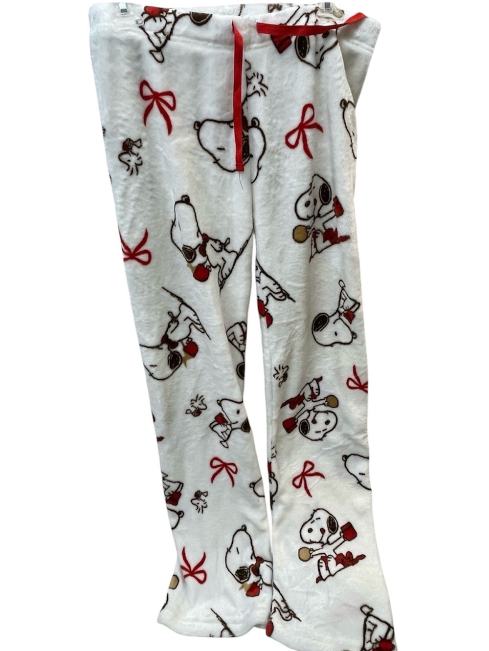Peanuts fleece pajamas with drawstring ladies sz 10-12